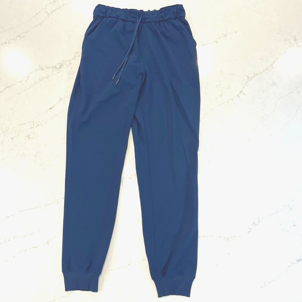 Lululemon Keep Moving High-Rise Jogger Womens 6 Navy Luxtreme Drawstring Stretch